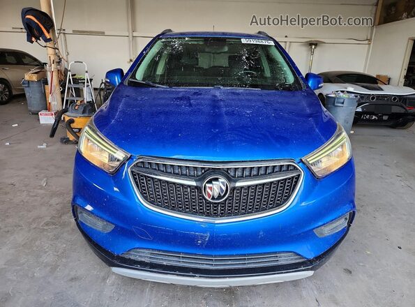 KL4CJASB1JB691537 2018 BUICK ENCORE Blue Front view