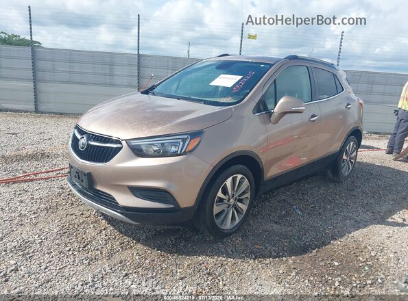 KL4CJASB1KB700741 2019 BUICK ENCORE Gold წინა მარცხენა ხედი სამი მეოთხედიდან