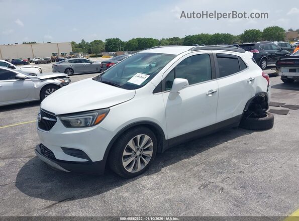 KL4CJASB1KB719645 2019 BUICK ENCORE Белый Передняя левая четверть