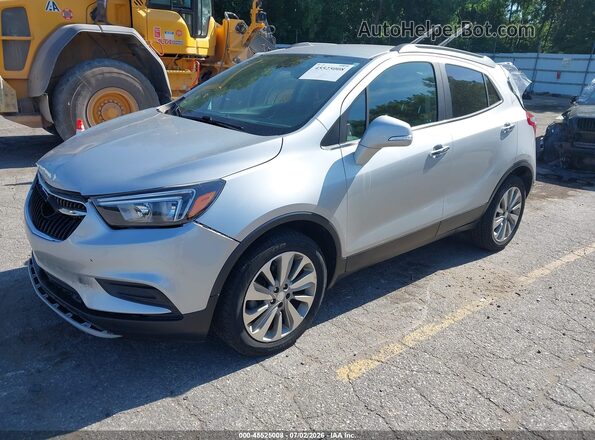 KL4CJASB1KB783698 2019 BUICK ENCORE Silver Передня ліва чверть