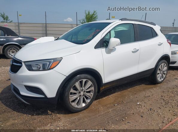 KL4CJASB1KB805232 2019 BUICK ENCORE White წინა მარცხენა ხედი სამი მეოთხედიდან