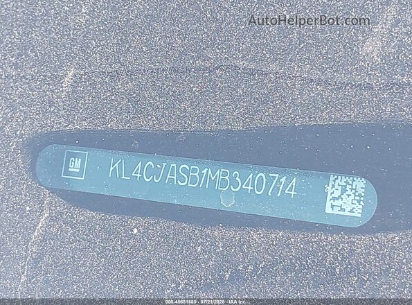 KL4CJASB1MB340714 2021 BUICK ENCORE Черный 