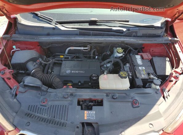 KL4CJASB2HB008058 2017 BUICK ENCORE Burgundy ძრავის განყოფილების ხედი