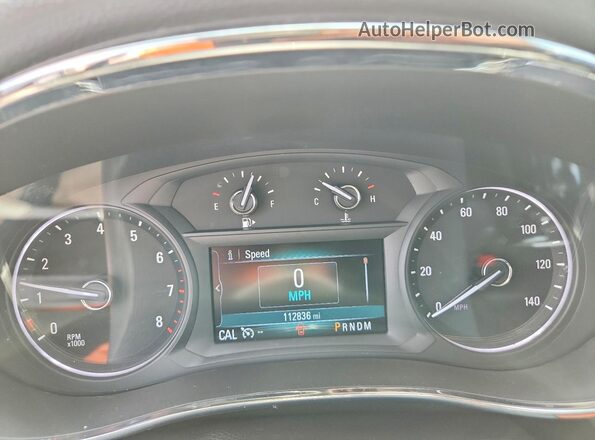 KL4CJASB2HB076411 2017 BUICK ENCORE White Вид щитка приладів