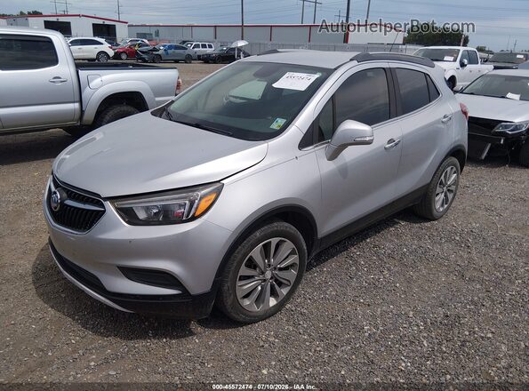 KL4CJASB2HB111948 2017 BUICK ENCORE Серебряный Передняя левая четверть