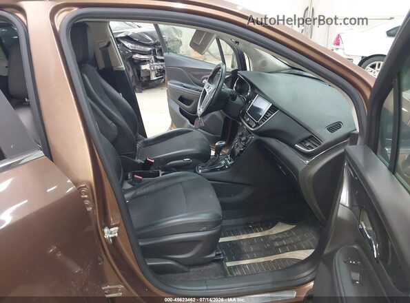 KL4CJASB2HB230468 2017 BUICK ENCORE Brown წინა სალონის ხედი