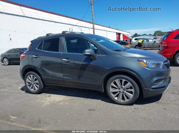 KL4CJASB2JB699579 2018 BUICK ENCORE Gray Вид задньої частини салону