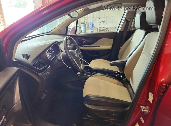 KL4CJASB2KB866962 2019 BUICK ENCORE Red Вид салону спереду