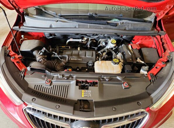KL4CJASB2KB866962 2019 BUICK ENCORE Red Вид підкапотного простору