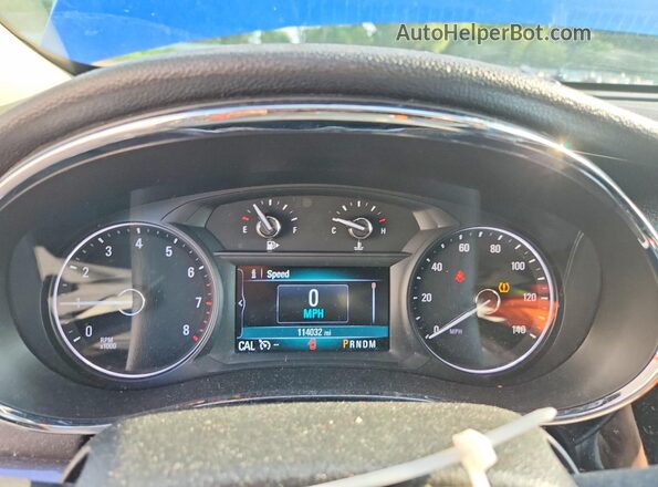 KL4CJASB3HB057396 2017 BUICK ENCORE Синий Вид щитка приборов