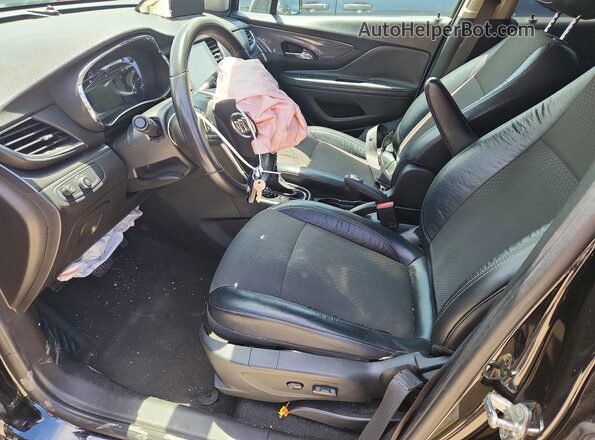 KL4CJASB3HB197173 2017 BUICK ENCORE Black წინა სალონის ხედი