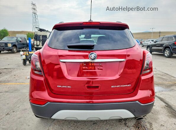 KL4CJASB3JB569424 2018 BUICK ENCORE Red Rear view