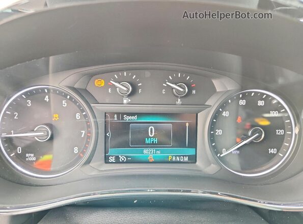 KL4CJASB3JB569424 2018 BUICK ENCORE Red Instrument cluster view