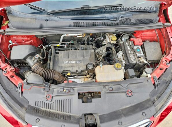 KL4CJASB3JB569424 2018 BUICK ENCORE Red Engine compartment view