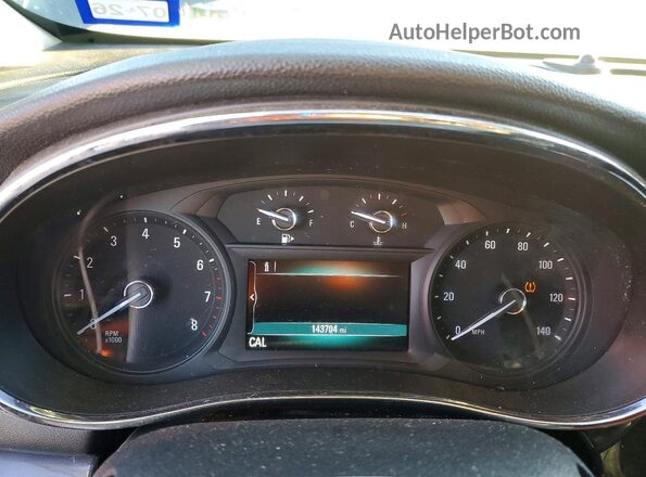 KL4CJASB3JB602275 2018 BUICK ENCORE Угольный Вид щитка приборов