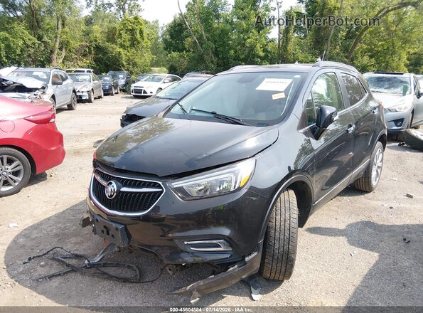 KL4CJASB3JB633820 2018 BUICK ENCORE Black Առջևի ձախ երեք քառորդ տեսարան