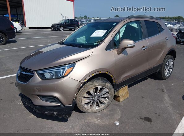 KL4CJASB3JB671080 2018 BUICK ENCORE Champagne Передняя левая четверть