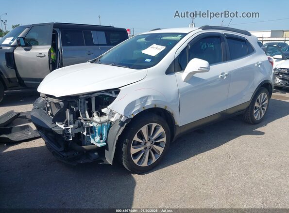 KL4CJASB3KB702507 2019 BUICK ENCORE White წინა მარცხენა ხედი სამი მეოთხედიდან
