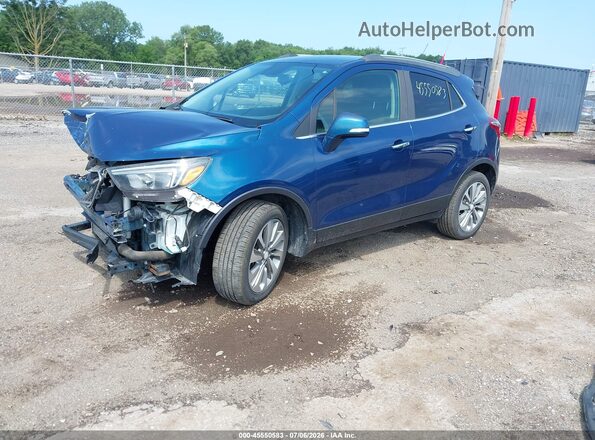 KL4CJASB3KB744689 2019 BUICK ENCORE Blue Vista tres cuartos delantera izquierda