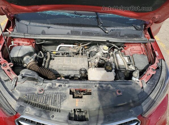 KL4CJASB3KB918132 2019 BUICK ENCORE Red უკანა სალონის ხედი