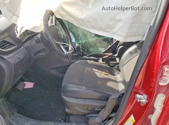 KL4CJASB3KB918132 2019 BUICK ENCORE Red წინა სალონის ხედი