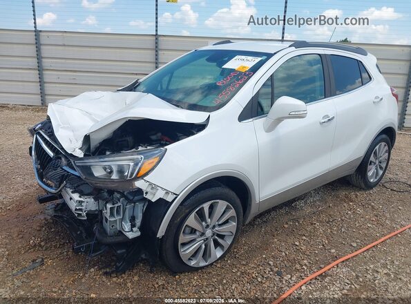 KL4CJASB3KB922925 2019 BUICK ENCORE White Առջևի ձախ երեք քառորդ տեսարան