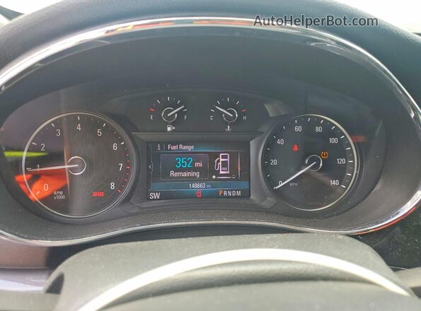 KL4CJASB3KB963801 2019 BUICK ENCORE White Instrument cluster view