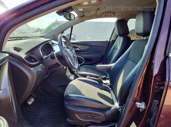 KL4CJASB4HB239835 2017 BUICK ENCORE Burgundy Вид салону спереду
