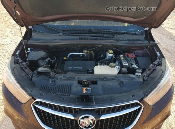 KL4CJASB4JB665112 2018 BUICK ENCORE Burgundy Вид задньої частини салону
