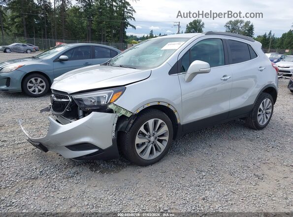 KL4CJASB4JB695551 2018 BUICK ENCORE Silver Front left