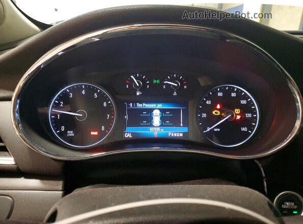 KL4CJASB4KB766376 2019 BUICK ENCORE White Вид щитка приладів