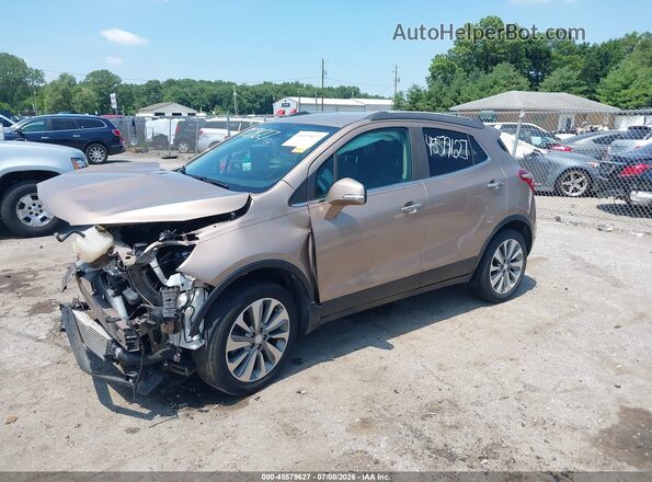 KL4CJASB4KB847104 2019 BUICK ENCORE Gold წინა მარცხენა ხედი სამი მეოთხედიდან