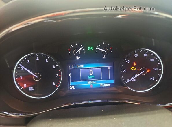KL4CJASB4LB014503 2020 BUICK ENCORE Серебряный Вид щитка приборов