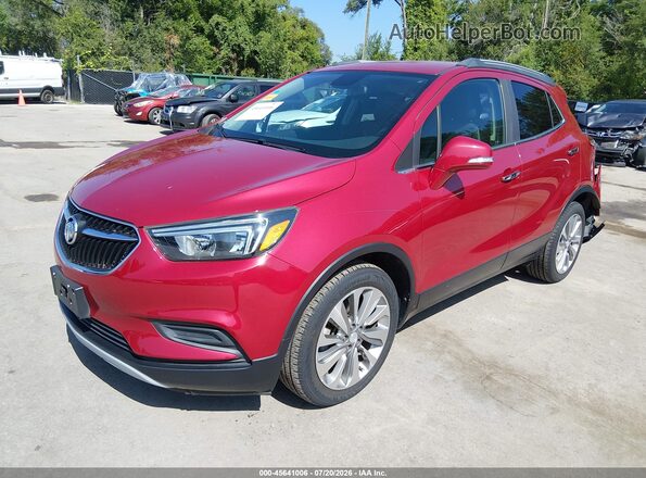 KL4CJASB5JB713488 2018 BUICK ENCORE Red Передня ліва чверть