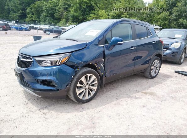 KL4CJASB5KB773949 2019 BUICK ENCORE Blue Vista tres cuartos delantera izquierda