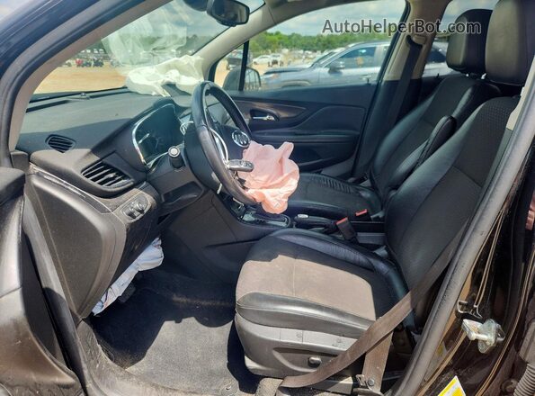 KL4CJASB6HB240565 2017 BUICK ENCORE Black წინა სალონის ხედი