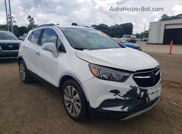 KL4CJASB6JB699701 2018 BUICK ENCORE White Передня права чверть