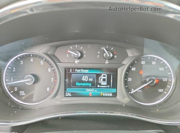 KL4CJASB6JB699701 2018 BUICK ENCORE White Вид щитка приладів
