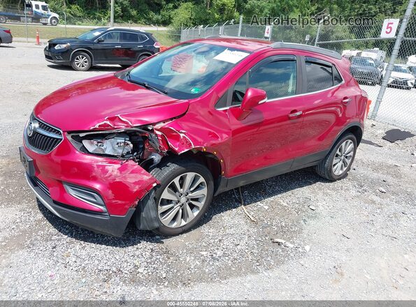 KL4CJASB6JB710535 2018 BUICK ENCORE Red Vista tres cuartos delantera izquierda