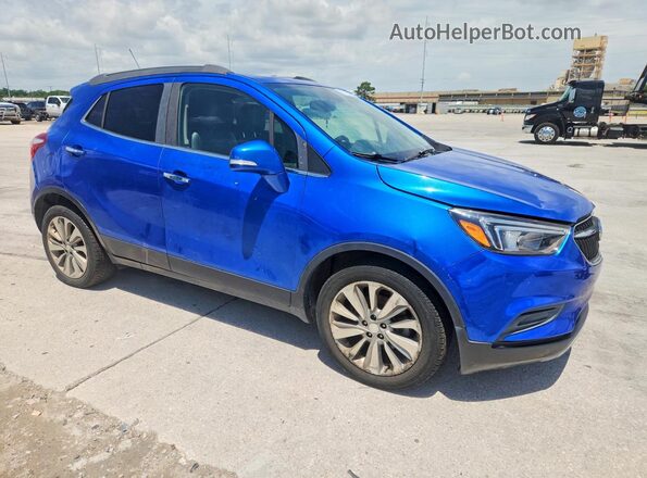 KL4CJASB6JB722121 2018 BUICK ENCORE Blue Передня права чверть