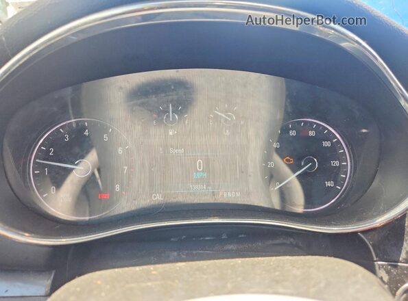 KL4CJASB6JB722121 2018 BUICK ENCORE Blue Вид щитка приладів
