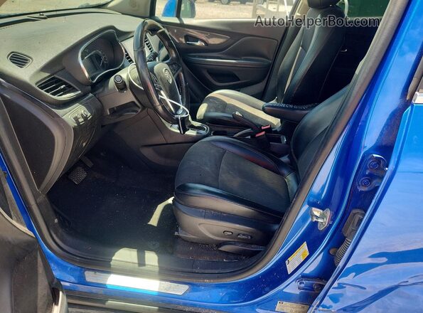 KL4CJASB6JB722121 2018 BUICK ENCORE Blue Вид салону спереду