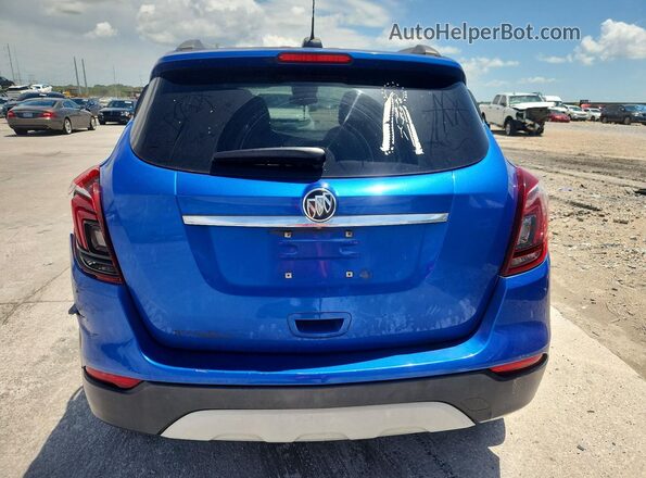 KL4CJASB6JB722121 2018 BUICK ENCORE Blue Вид ззаду