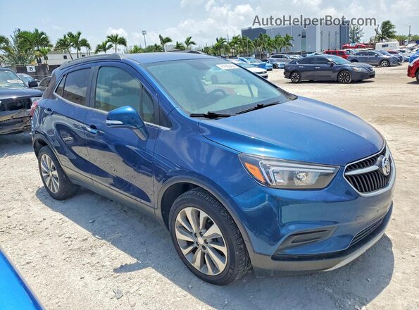 KL4CJASB6KB884722 2019 BUICK ENCORE Blue Передня права чверть