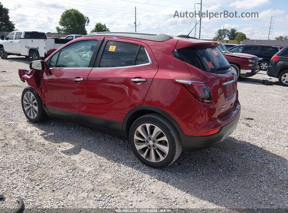 KL4CJASB7JB641354 2018 BUICK ENCORE Maroon Tył lewy