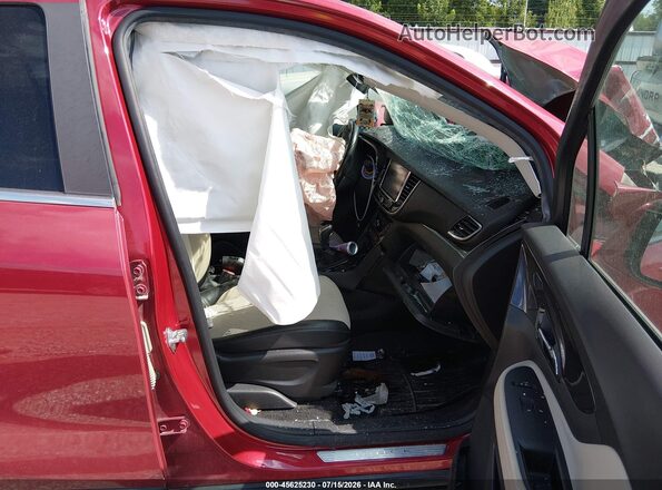 KL4CJASB7JB641354 2018 BUICK ENCORE Maroon Widok wnętrza z przodu