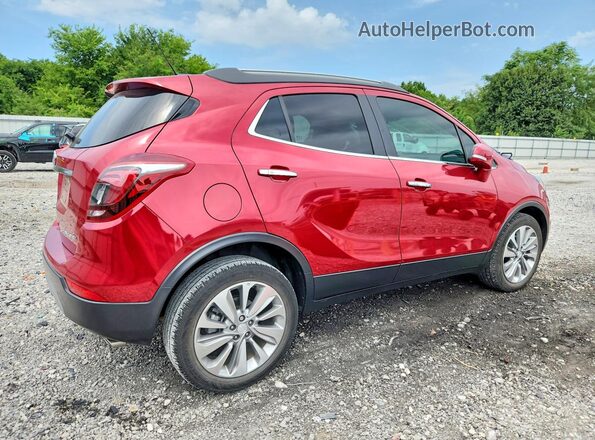 KL4CJASB7JB669736 2018 BUICK ENCORE Red Rear right