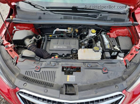 KL4CJASB7JB669736 2018 BUICK ENCORE Red Engine compartment view