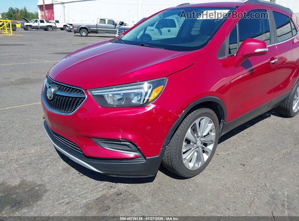 KL4CJASB7JB693647 2018 BUICK ENCORE Red წინა ხედი