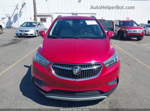 KL4CJASB7JB693647 2018 BUICK ENCORE Red ხელსაწყოთა პანელის ხედი